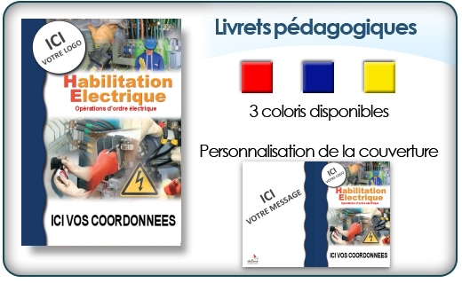 Livrets stagiaires habilitation électrique - DIAXENS - H0 B0 B1 B2 BR BC